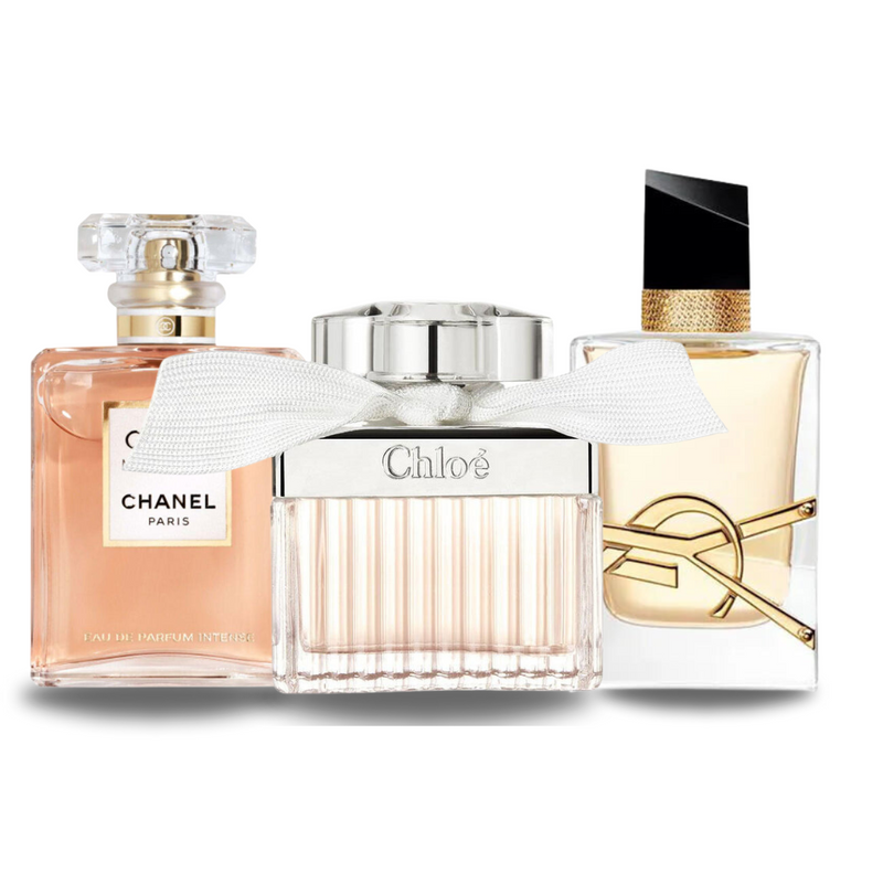 Combinaison de 3 parfums Chanel COCO MADEMOISELLE, Yves Saint Laurent LIBRE and CHLOÉ 100 ml